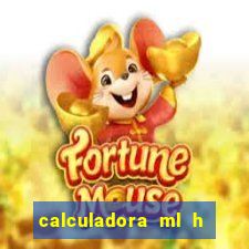 calculadora ml h para mcg kg min